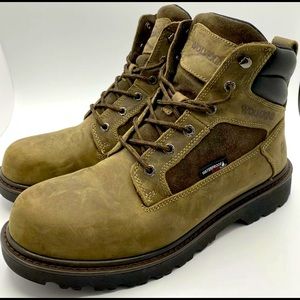 WOLVERINE MENS ROUGHNECK EPX WATERPROOF BOOTS Steel toe Size 10.5 M  W201072